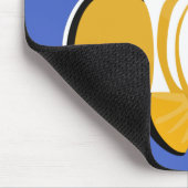 Cute happy clownfish anenome cartoon マウスパッド (コーナー)