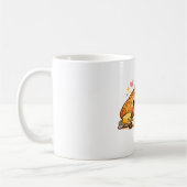 Cute Happy Croissant Coffee Cup コーヒーマグカップ (左)