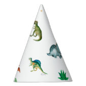 Cute Happy Dinosaur Birthday Party Paper パーティーハット (右)