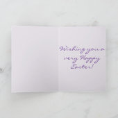 Cute Happy Easter Bunny シーズンカード (内部)