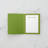 Cute Happy Easter bunny Cross add inside message シーズンカード (内部)