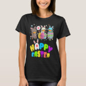 Cute   Happy Easter Eggs Quarantine Bunnies Tシャツ (正面)