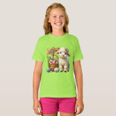 Cute Happy Easter lamb Tシャツ (正面フル)