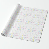 Cute Happy Easter Word Confetti Pattern ラッピングペーパー (アンロールド)