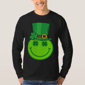 Cute Happy Face Leprechaun  St Patricks Day Irish  Tシャツ (正面)