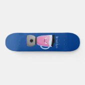 Cute happy food blender kitchen appliance cartoon スケートボード (横)