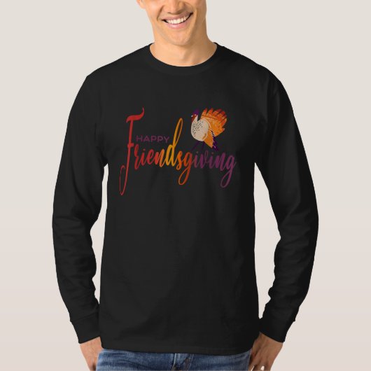 Cute Happy Friendsgiving Thanksgiving for Friends  Tシャツ (正面)