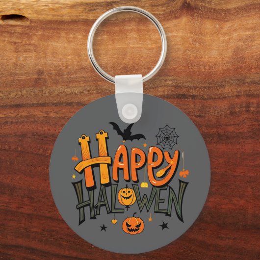 Cute Happy Halloween キーホルダー (正面)