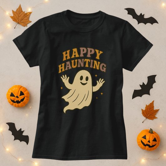 Cute Happy Haunting Ghost Halloween Tシャツ