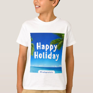 Cute happy holiday design tシャツ
