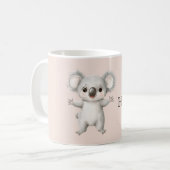 Cute Happy Koala Bear コーヒーマグカップ (正面左)