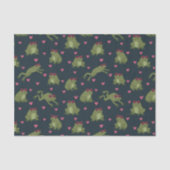 Cute Happy Love Frogs Tissue Paper 薄葉紙 (正面)