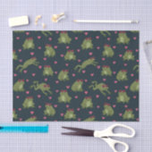 Cute Happy Love Frogs Tissue Paper 薄葉紙 (クラフト)