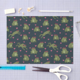 Cute Happy Love Frogs Tissue Paper 薄葉紙