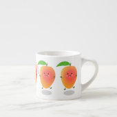 Cute happy mango cartoon illustration エスプレッソカップ (右)