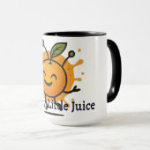 Cute Happy Orange Fruit Character 🍊 マグカップ (正面右)
