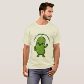 Cute Happy Pickle Kawaii Cartoon - Personalizable  Tシャツ (正面フル)