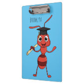 Cute happy red ant cartoon クリップボード (左)