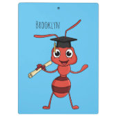 Cute happy red ant cartoon クリップボード (裏面)