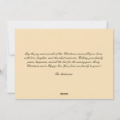 Cute Happy Santa Merry Christmas シーズンカード (裏面)