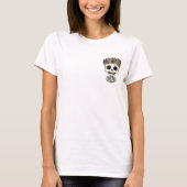 Cute Happy Skeleton Character Tシャツ (正面)