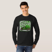Cute Happy St Patrick s Day Leopard Shamrock Farm  Tシャツ (正面フル)