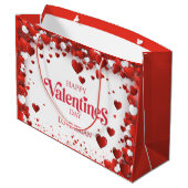 Cute Happy Valentine's Day ラージペーパーバッグ (裏面アングル)
