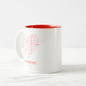 Cute Happy Valentines Day Coffee Mug ツートーンマグカップ (正面左)