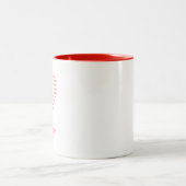 Cute Happy Valentines Day Coffee Mug ツートーンマグカップ (中央)