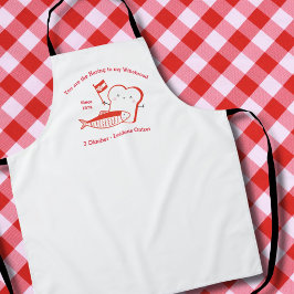 Cute Haring en Wittebrood Leidens ontzet rood wit エプロン