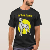 Cute Harlequin Great Dane Tシャツ (正面)