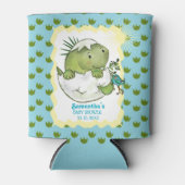 Cute Hatching Dino Baby Shower Can Cooler  缶クーラー (正面)