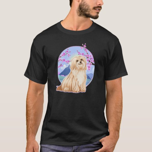 Cute Havanese Dog Family Freedom Puppy Tシャツ (正面)
