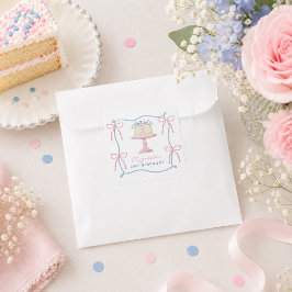Cute Have You Cake and Eat it Two 2nd 誕生日 スクエアシール