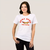 Cute Hawt Dawg I Need a Vacation Retro Cartoon Ho トライブレンドTシャツ (正面全面)