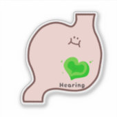 Cute healing organ art シール (正面)