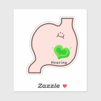 Cute healing organ art シール