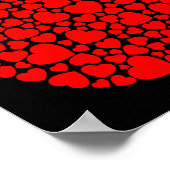 Cute Heart Apple Red Men Women Funny Valentine Gif ポスター (角)