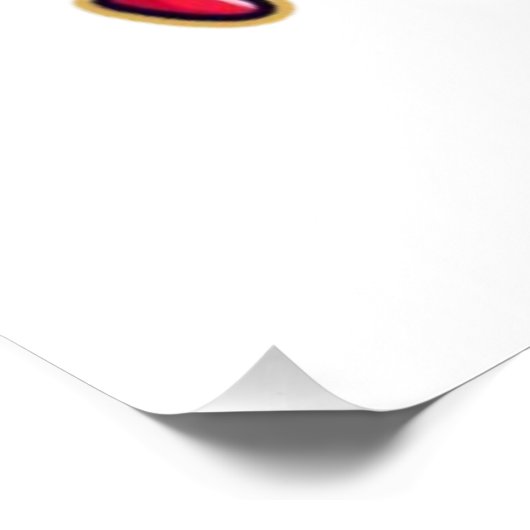 Cute Heart Characters Holding Hands ポスター (コーナー)