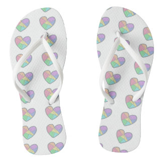 cute heart flip flops ビーチサンダル