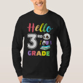 Cute Heart Hello 3rd Grade First Day Back To Schoo Tシャツ (正面)