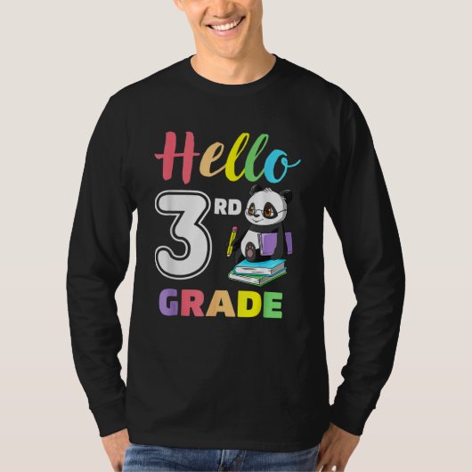 Cute Heart Hello 3rd Grade First Day Back To Schoo Tシャツ (正面)