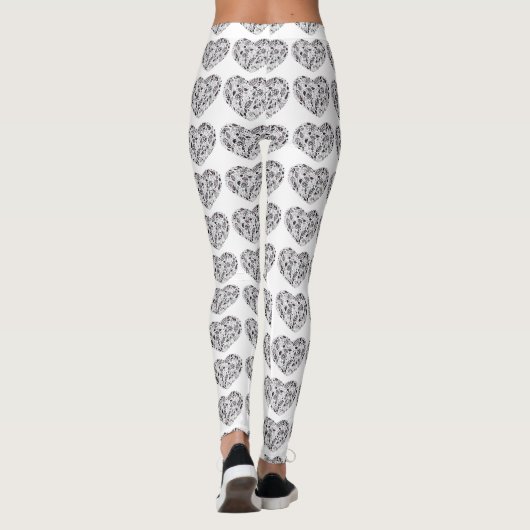 Cute Heart Leggings レギンス (裏面)