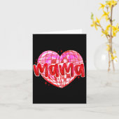 Cute Heart Mama Valentines Day Mom Wife  カード (黄色い花)