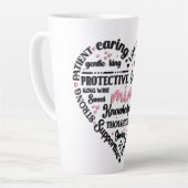 Cute Heart Mimi カフェラテマグ (左アングル)