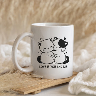 Cute Heart Mug for Valentine's Day コーヒーマグカップ