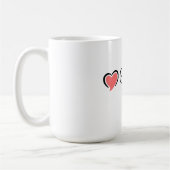 Cute Heart Paw Print Design for Pet Lovers,Mug コーヒーマグカップ (左)
