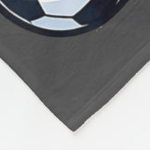 Cute Heart Playing Soccer Valentines Day Soccer Bo フリースブランケット (角)