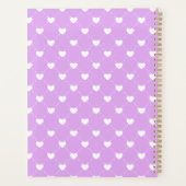 Cute Hearts Flower cover Planner プランナー手帳 (裏面)