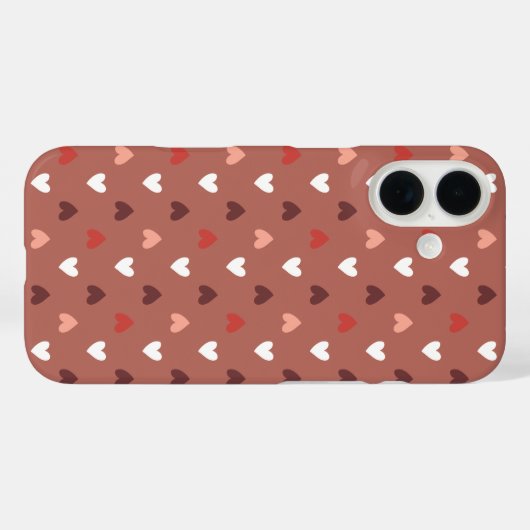 Cute Hearts Pattern – Soft Love Aesthetic  Case-Mate iPhoneケース (裏面 (横))